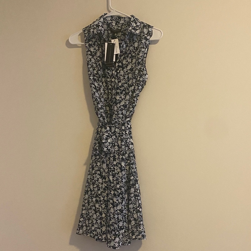 Banana Republic Blue Floral Mini Dress